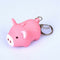 Cute Pig Keyring Keychain LED Light Touching with Sound Car Bag Pendant Cha P3L2