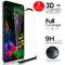 2-PACK 9H Tempered Glass Film Display Protector Full Cover For LG G8 ThinQ