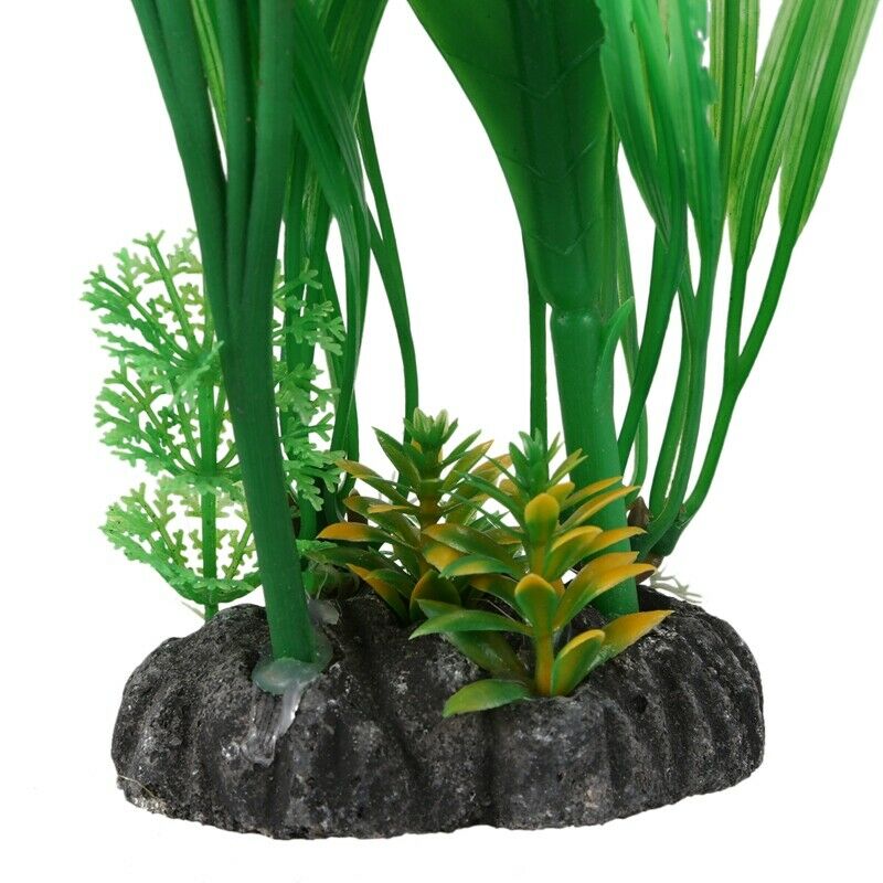 13" Aquarium Decor Plastic Plants Flowers for Fish Tank