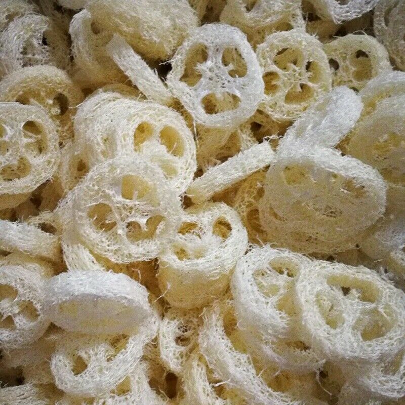 4-6Cm Wide 50Pcs/Lot Natural Loofah Slice Diy Customize Soap Tools,Cleaner, J6D5