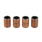 4 x brass tone self-lubricating plain bearing sleeve 15 * 10 * 8mm metal T3A7