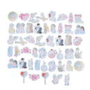 46pcs/box Girlish Heart DIY Diary Stickers Paper Labels Gifts Packaging DeJC&j
