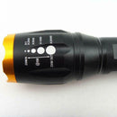 Zoomable 1200lm XML-T6 LED 18650 Flashlight Torch Focus Lamp Light+18650 Charger