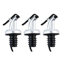 3 pcs Oil Dispenser Bottles Spouts Plastic Cooking Oil Vinegar Pourer Easy Use