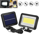 100 LED Solar Power Motion Sensor Light Security Flood Outdoor Garden Path Lamp