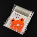 100X Rabbit pattern self-adhesive plastic bags for Handmade biscuits snack EW3C