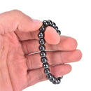 1pc Round Black Stone Bracelet Magnetic BracelME