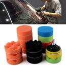 19PCS 3" Inch 80mm Sponge Buff flat Polishing Pad Kit For Car Set Polisher C4O0