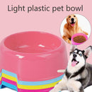 Safety Cute Multi-purpose Candy Color Dog Food Water Pet Feeder Feed G3Q3