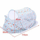 Summer Foldable Mosquito Tent Home Travel Cradle Bed for Baby Child-White S6J6