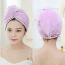 Microfiber Bath Towel Hair Dry Quick Drying Lady Bath Towel Soft Shower Cap L6D7