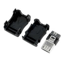 New 10Pcs DIY Micro USB 5 Pin Male Connector Port Solder Plug Plastic Cover