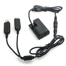 DR-E6 Dummy Battery DC Coupler Dual USB for Canon EOS 5D, 5D II III IV, 5DS, 5DS