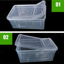 Feeding Container for Reptiles Snakes Insects Spider Tarantula Tanks Box H3