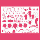 DIY Hollow Drawing Template Ruler Graffiti Drafting Tool Painting Kids Supply