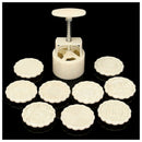 100g 10Pcs Mooncake DIY Mold Baking Tool Pastry Round Flower Stamp Mould Ho