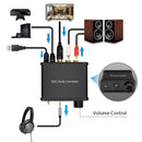 192KHz 3.5mm TV Accessories DAC Converter Digital To Analog Volume Control