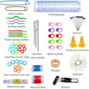 70x Aluminum Crochet Hooks Set Knitting Sweaters Needles Pin Sewing Too FNG