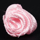 100PCS/Lot Mini Handmade Satin Rose Ribbon Rosettes Fabric Flower Appliques P6P6