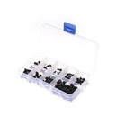 160PCS M3 8 Sizes Assortment Stand-off Nylon Screws Bolt Nuts Fastener Black Kw