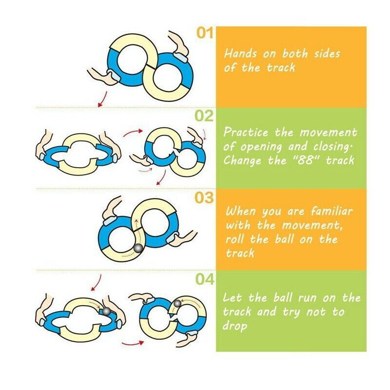 88 Track Ball Toys Attention Training Hand and Eye Coordination Equipment S A6K3