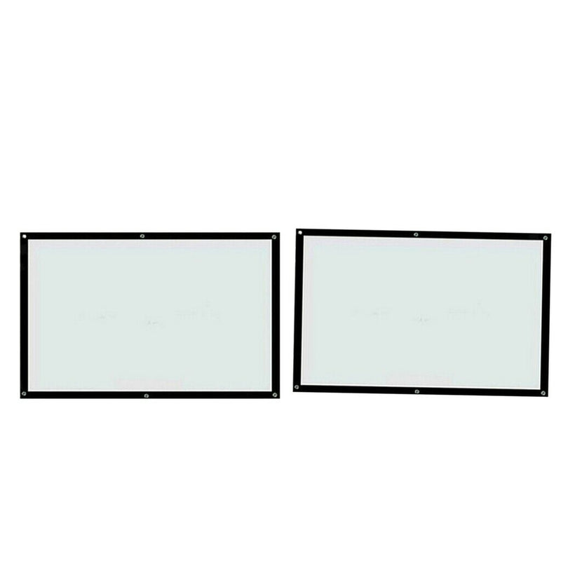 2 Packs 60'' 16:9 Pull Down Projection Projector Screen