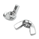 M6 Thread Dia Stainless Steel Wing nut Butterfly Wing Nuts 10 Pcs R9R4