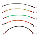 Replace 45cm/17.7" Length Stainless Steel Motorcycle Brake Oil Hose Black