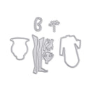 5pcs Elegant Lady Cutting Dies DIY Stencils Scrapbook Embossing DIY Cards