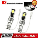 Pair H3 LED Fog Light Bulbs Headlight Kit 110W 20000LM 6000K Driving DRL Lamps