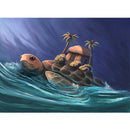 Stray Turtle Rhinestone Wall Craft Full Round Handmade DIY Diamond Painting