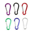 120 Pcs 2inch/5cm Carabiner Aluminum Locking Clip Camping Hook Keychain Hik