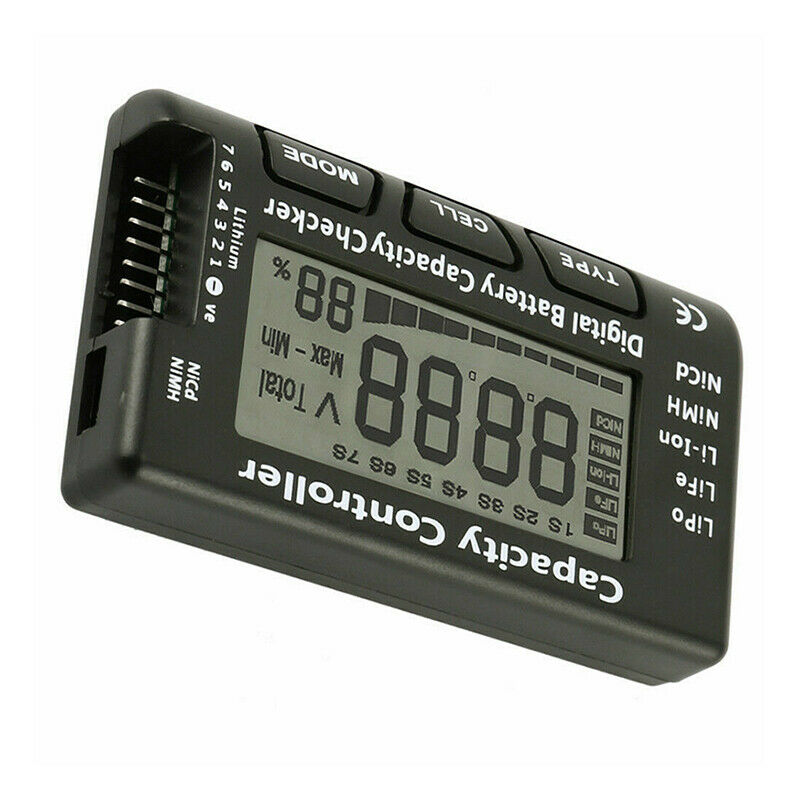 For LiPo LiFe Li-ion Digital LCD Battery Capacity Meter Tester Check Controller