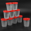 10 pieces urine cup 120 ml + screw cap urine sample cup urine cup plastic c F3O6