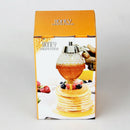 5.75in/14.5cm  Acrylic 1 Cup Bee Hive Honey Syrup Dispenser Jar With Stand v DKW