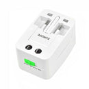 World Universal Travel Adapter with USB Convertor wall Plug Power US UK AU WK