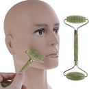 Natural jade stone face massager rollers spa LJead neck body facLJl tools  3c