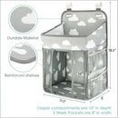 Hanging Diaper Caddy Organizer- Diaper Stacker for Changing Table, Crib, Pl