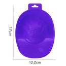 1pc Nail Art Hand Wash Remover Soak Bowl Nail Bath Manicure Tool(Purple)