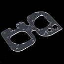 Leather Craft Tool Clear Acrylic Cutting Circle Corner Stitching Stencil