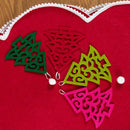 48 Inches Christmas Tree Skirt with DIY Small Tree Hanging Ornaments and Po B1E5