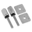 2 Set Longboard Fin Screw and Plate - Paddleboard Surfing Water Sports