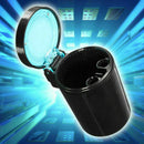 Portable Car LED Light Ashtray Auto Travel Cigarette Holder Black Cup U6S4 T5B7