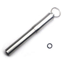 reusable non-toxic titanium toothpick ï¼‹holder eco case box outdoor tool port!j