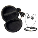 Black Carrying Hard Case Storage Bag Hold for Earphone Headphone Headset Earbuds
