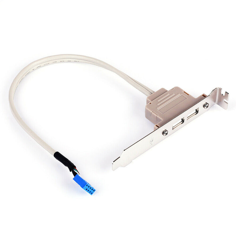 9Pin Motherboard Female Header to Dual USB 2.0 Adapter Cable for Desktop PC