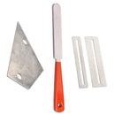 Stainless Steel Guitar Fret File+Fret Rocker Level+Fingerboard Protector Tool