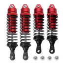 4PCS Aluminum Front & Rear Shock Absorber Assembled Red for 1/10 Traxxas Sl