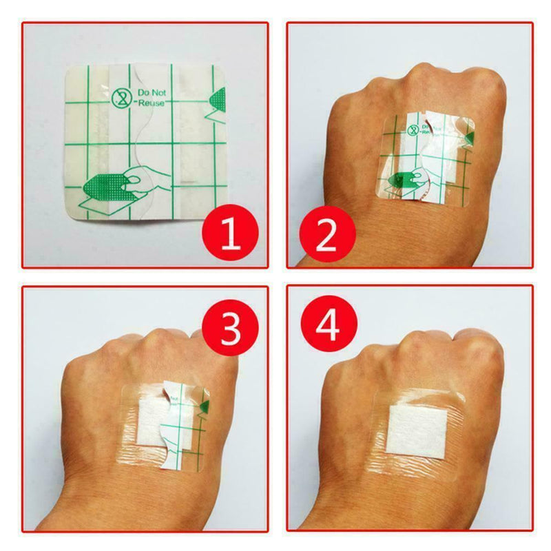 100Pcs Hypoallergenic Non-woven Medical Adhesive Wound-Dressing Bandage Ban Z6H0