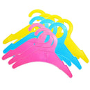 5x 10Pcs Plastic Pet Dog Puppy Cat Clothes Clothing Hangers 19cm Random Color